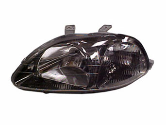 Headlights JDM Black with blinker - Civic 96-99 *E-Approval*
